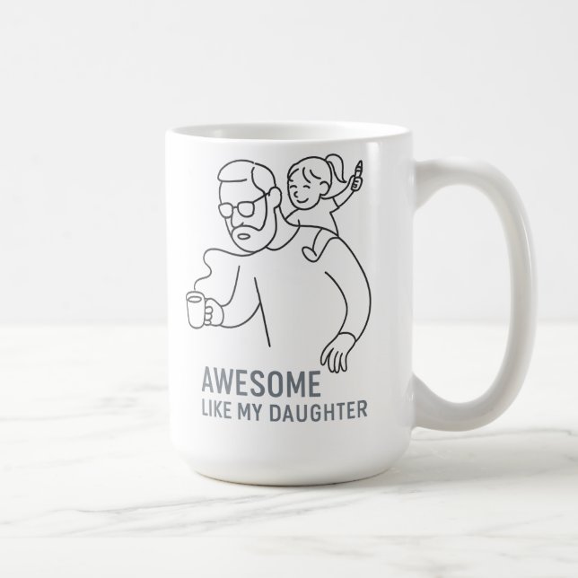 Taza De Café Impresionante papá caos rey - Gracioso regalo del  (Derecha)