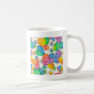 Taza De Café Impresionante Pastel Valentine Hearts