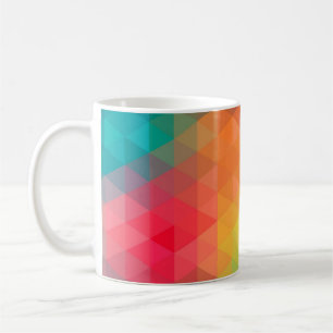 Taza De Café Impresionante patrón de trinitales coloridos y fre
