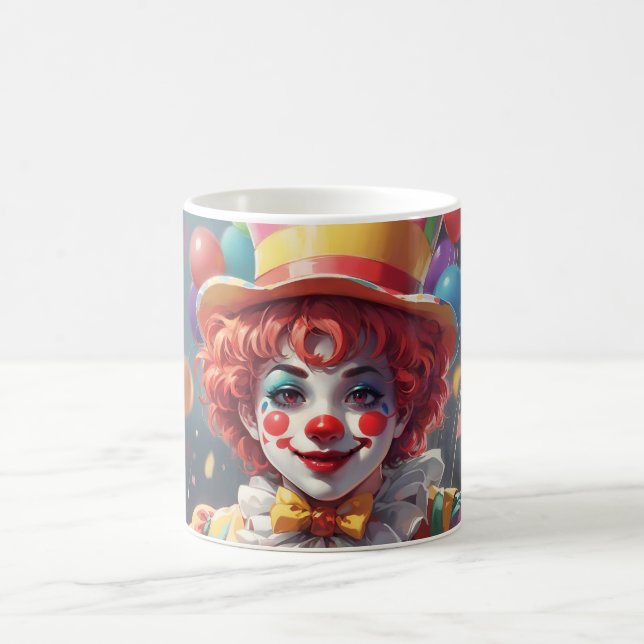 Taza De Café Impresionante Personalizado Monograma Payaso Mug (Centro)