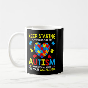 Taza De Café Impresionante pieza de rompecabezas Sensibilizació