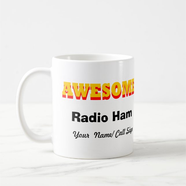Taza De Café Impresionante Radio Ham (Izquierda)
