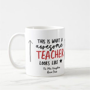 Taza De Café Impresionante regalo de tipografía moderna para pr