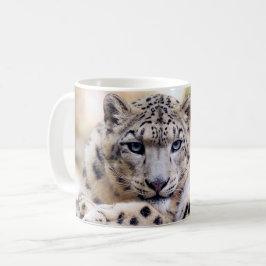 Taza De Café Impresionante retrato de leopardo de las nieves