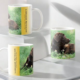 Taza De Café Impresionante retrato de recuperador de labrador e