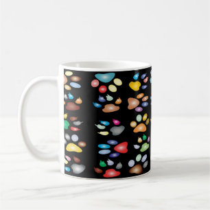 Taza De Café Impresiones coloreadas de pata