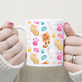 Taza De Café Impresiones de la pintura de los gatos con estilo 
