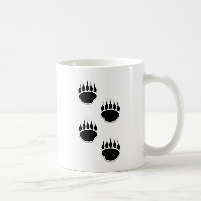 Taza De Café Impresiones de la pintura de oso negro (Derecha)