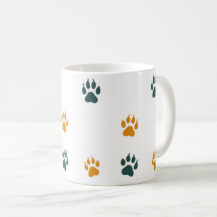 Taza De Café Impresiones de pintura de gato vintage - Huellas d