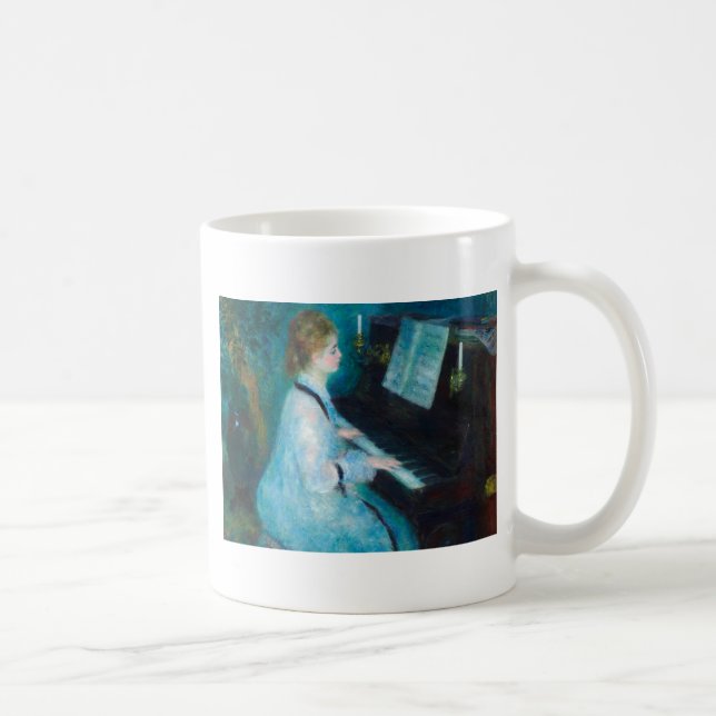 Taza De Café Impresionista de la época del piano (Derecha)