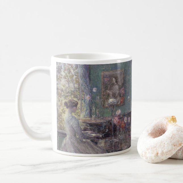 Taza De Café Improvisación de Frederick Childe Hassam (Con donut)