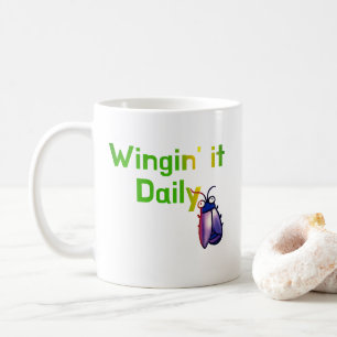 Taza De Café Improvisando Humor Divertido Diario de Bichos