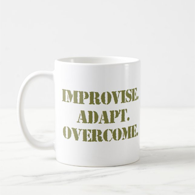 Taza De Café improvisar adaptarse superar (Izquierda)