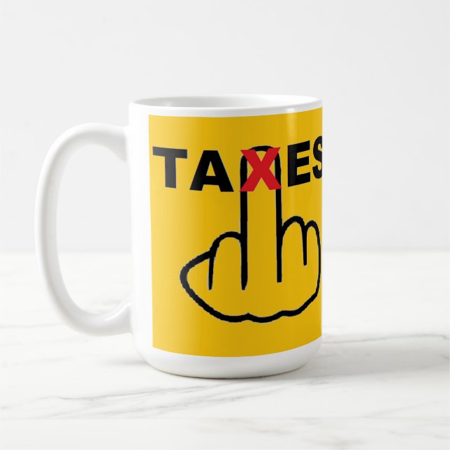 Taza De Café Impuestos a la manipulación demasiado altos (Izquierda)