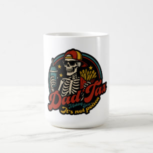 Taza De Café Impuestos a los papás asegurándose de que no sea e