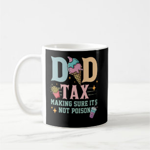 Taza De Café Impuestos a los papás asegurándose de que no sea v