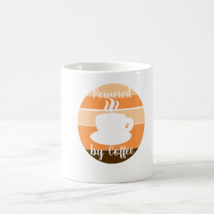 Taza De Café Impulsado por Café – Diseño de Motivación Matutina