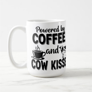 Taza De Café Impulsado por café y besos de vaca