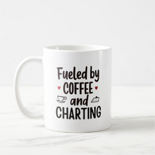 Taza De Café Impulsado por Café y Gráficos – Frase divertida de