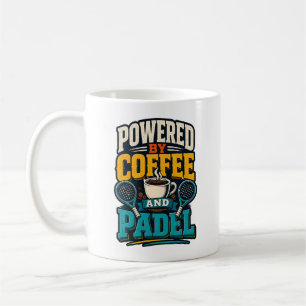 Taza De Café Impulsado Por Café Y Padel Deportes Retro