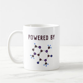 Taza De Café Impulsado por - Cafeína Estructura Molecular