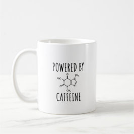 Taza De Café Impulsado por Caffeine - Cita divertida de café