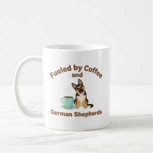 Taza De Café Impulsado por el café y amante de los perros Pasto