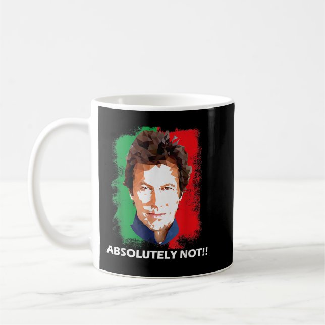Taza De Café Imran Khan absolutamente no Primer Ministro de Pak (Izquierda)