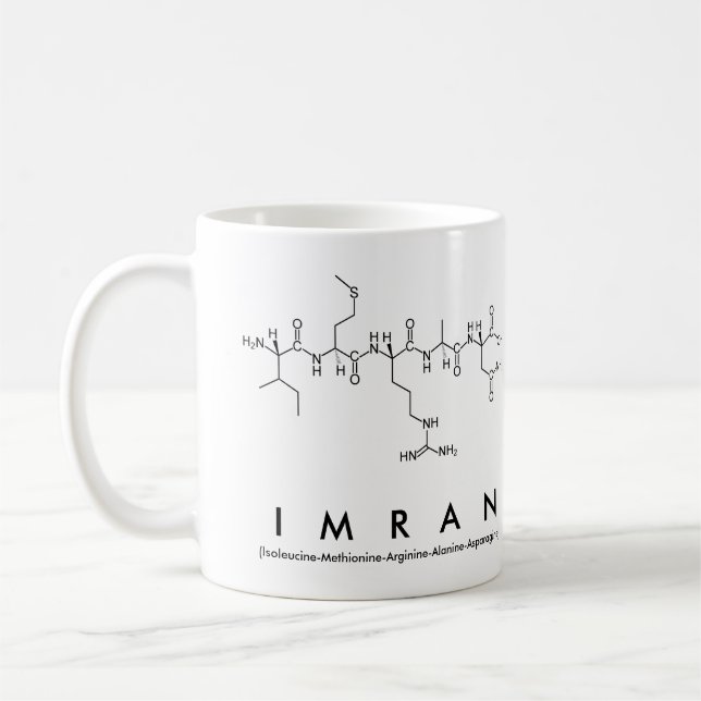 Taza De Café Imran peptide nombre mug (Izquierda)