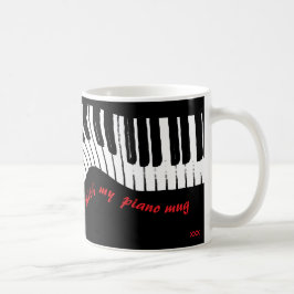 Taza De Café In perfect harmony – piano design coffee mug