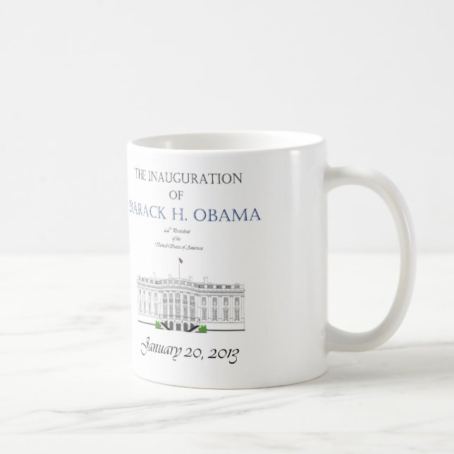 Taza De Café Inauguración 2013 de Obama (Derecha)