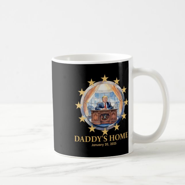 Taza De Café Inauguración de Trump Daddy's Home Oval Office 202 (Derecha)
