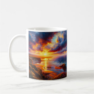 Taza De Café Incendio en la costa