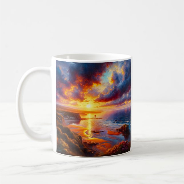 Taza De Café Incendio en la costa (Izquierda)