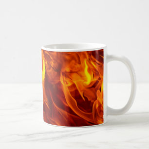 Taza De Café Incendio y llamas quemando feroz artículo de regal