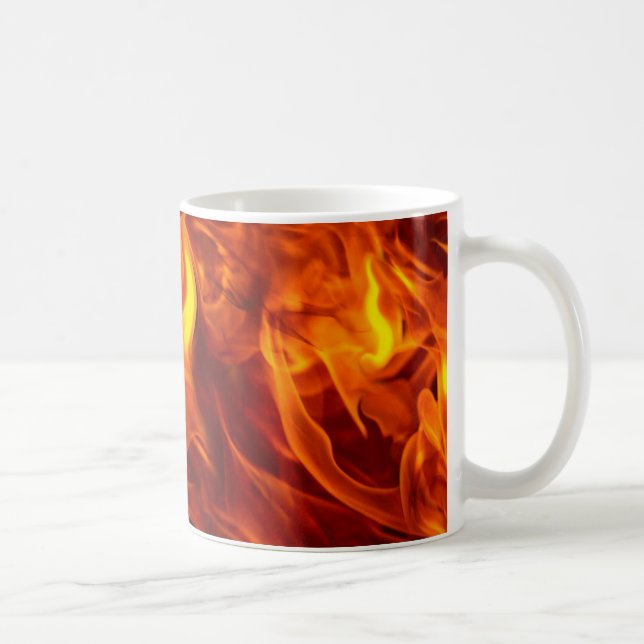 Taza De Café Incendio y llamas quemando feroz artículo de regal (Derecha)