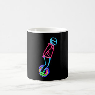 Taza De Café Inclinación completa de uniciclo eléctrico Neon 