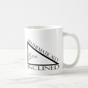 Taza De Café Inclinado matemáticamente