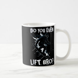 Taza De Café ¿Incluso levantas hermano - divertido retro snowbo