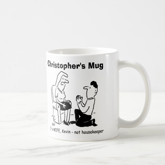 Taza De Café Incómoda Propuesta De Matrimonio. Añadir elección  (Derecha)