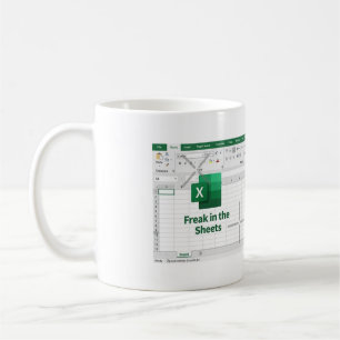 Taza De Café incómodo en el excel de hojas
