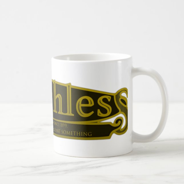 TAZA DE CAFÉ INCOMPARABLE, EMBLEMA DE LA MOTOCICLETA DEL (Derecha)