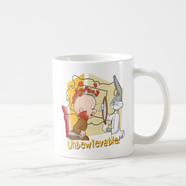 Taza De Café "Inconcebible" Barber BUGS BUNNY™ y Elmer Fudd (Derecha)