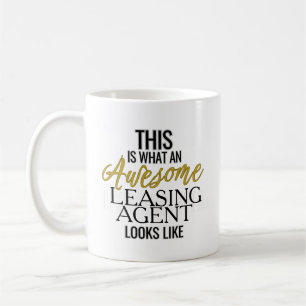 Taza De Café Increíble Agente de Arrendamiento Regalo Diverti