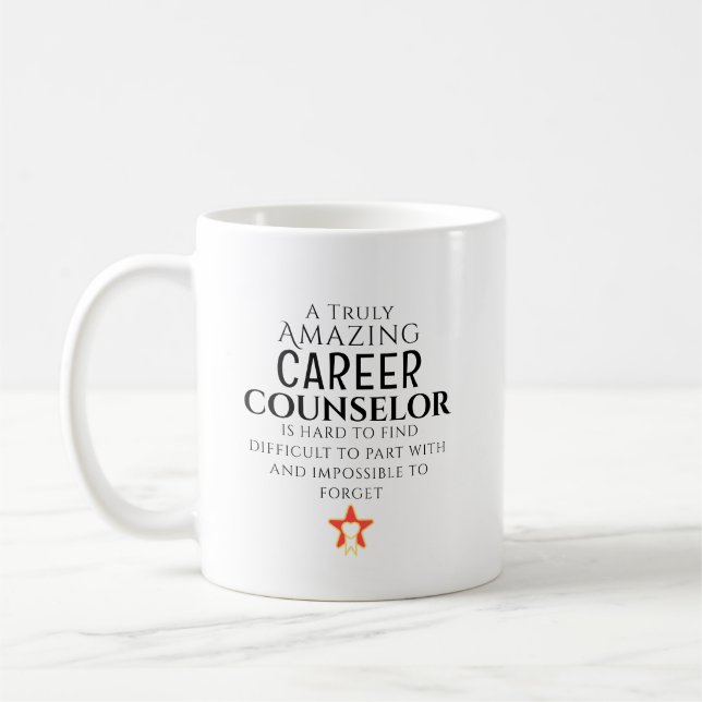 Taza De Café Increíble Asesor de Orientación Profesional Difíci (Izquierda)