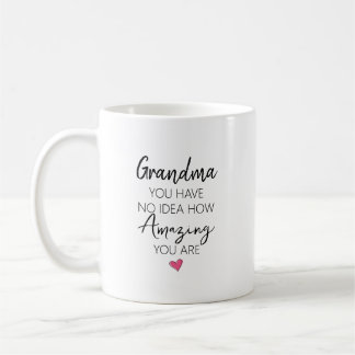 Taza De Café Increíble Cita de Nombre de Cumpleaños de Abuela