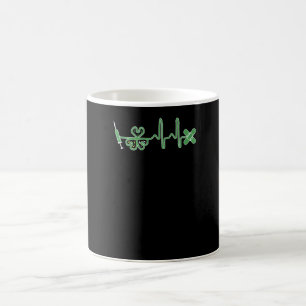 Taza De Café Increíble enfermera irlandesa ritmo cardíaco día d