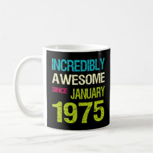 Taza De Café Increíble Increíble desde el cumpleaños de enero d