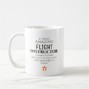 Taza De Café Increíble instructor de vuelo difícil de encontrar