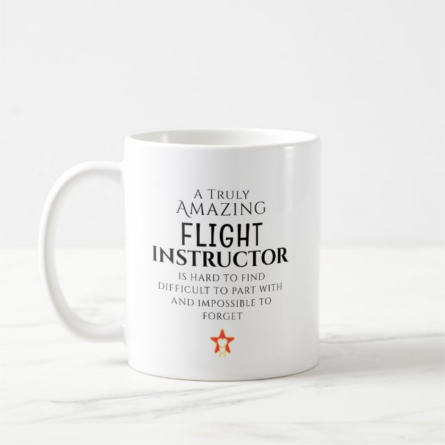 Taza De Café Increíble instructor de vuelo difícil de encontrar (Izquierda)